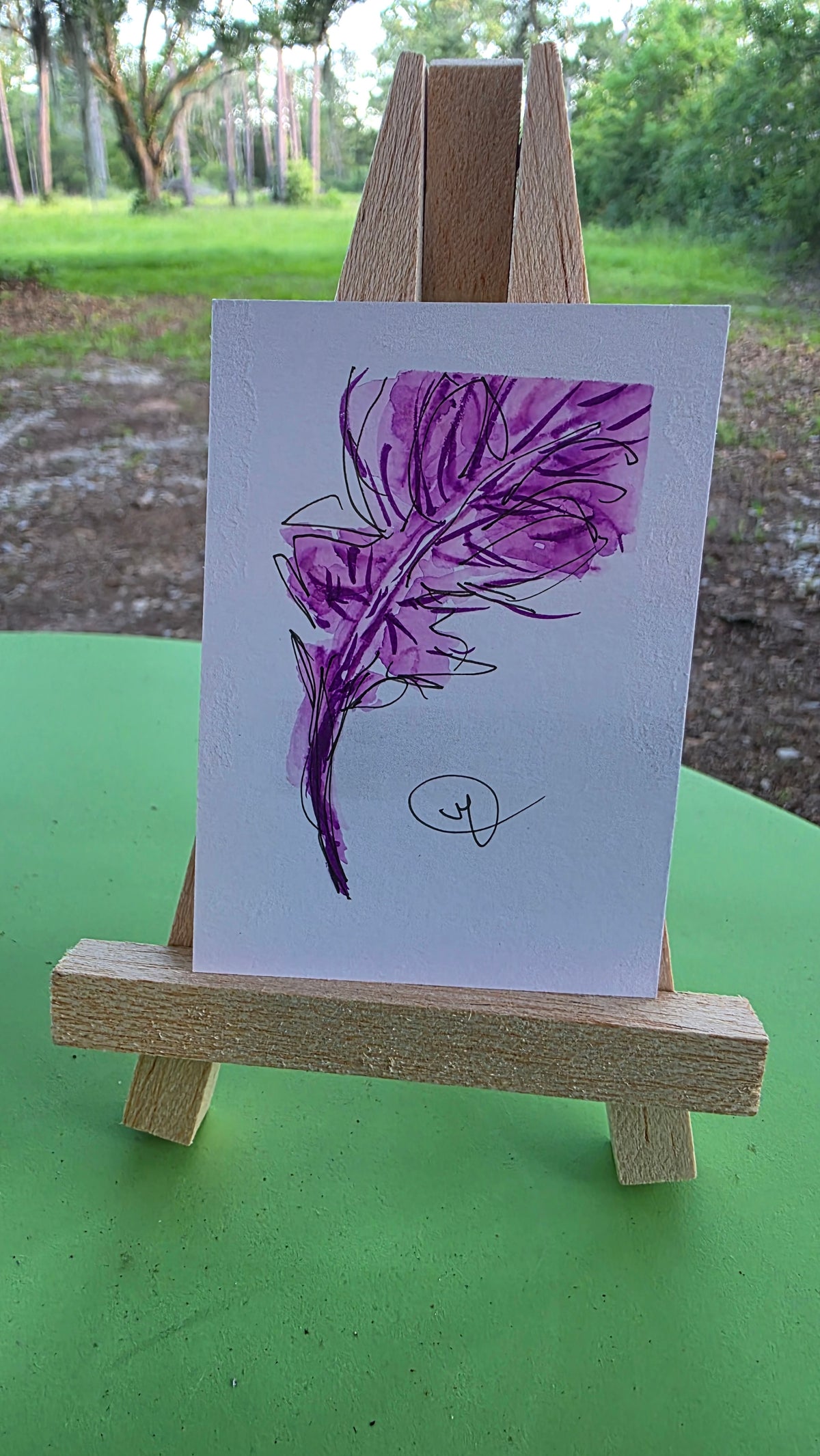 Purple Feather