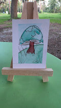 Mushroom #3 original ACEO artwork