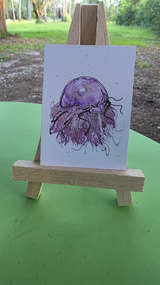 Purple Jelly 1-517 original ACEO artwork