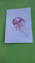 Jelly Pink original ACEO artwork by Boho Wanderer